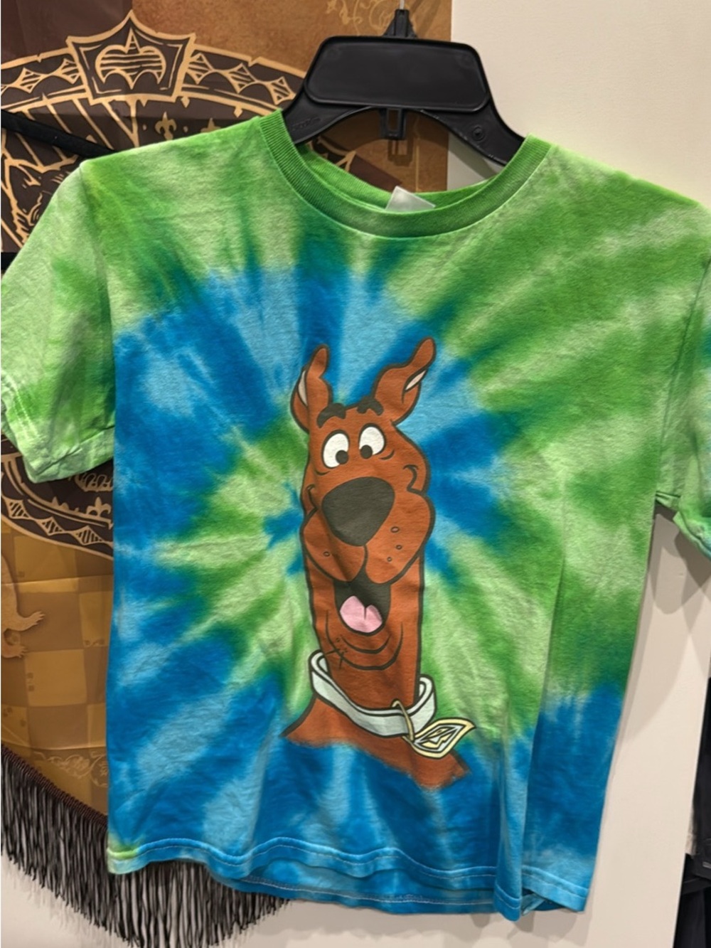 NWOT Scooby-Doo Tie-Dye Short Sleeve Tee - Green & Blue